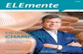 ELEmente - Privatkunden · PDF fileELEmente. Das Magazin für Business-Kunden der Emscher Lippe Energie. 2/2017. Wie Unternehmen aus unserer Region weltweit Märkte bewegen. HEIMLICHE