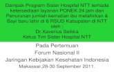 Dampak Program Sister Hospital NTT terhada ketersediaan ... Seikka.pdf · Dampak Program Sister Hospital NTT terhada ketersediaan layanan PONEK 24 jam dan ... Hasil: Budaya Kerja