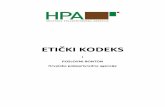 ETIČKI KODEKS - hpa.hr · PDF filePoslovni bonton Hrvatske poljoprivredne agencije sastavni je dio Etičkog kodeksa, namijenjen djelatnicima Hrvatske poljoprivredne agencije. Svrha