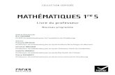 MATHÉMATIQUES 1re S - pataques.ovhpataques.ovh/ressources/livre.pdf · c. Cette méthode permet de résoudre des équations du type « x2 + ax = b » .