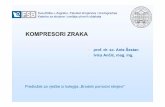KOMPRESORI ZRAKA - fsb.unizg.hr · PDF filestanje zraka na usisu konačni projektni tlak → učinak kompresora. Šestan, Ančić: Kompresori zraka 36