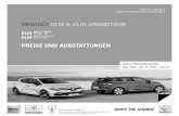 Preisliste Clio & Clio Grandtour - renault- · PDF file6eranceBleu d F nur für Dynamique und Luxe erhältlich 7erußenlackierungBei d A Sirius-Gelb Metallic sind die Türgriffe in