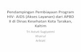 Pendampingan Pembiayaan Program HIV/AIDS (Akses · PDF file• SOP Layanan • ALUR Layanan • ... Perbandingan antara Biaya APBD II dengan GF pada Program Penanggulangan HIV-AIDS