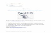 Einführung in PostgreSQL mit Postgis unter MS Windows · PDF fileEinführung in PostgreSQL mit PostGIS unter MS Windows – NETGIS 2009 9 5. ... PostgreSQL die zwei Kommandozeilenprogramme