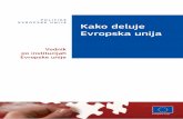 POLITIKE EVROPSKE UNIJE Kako deluje Evropska · PDF fileEnergija Humanitarna pomoč in civilna zaščita Izobraževanje, usposabljanje, mladi in šport Javno zdravje Kmetijstvo ...