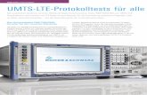 MOBILFUNK | Funkmessplätze UMTS-LTE-Protokolltests · PDF fileDie Netzarchitektur von UMTS LTE EPC MME E-UTRAN Idle state mobility handling ... Im Unterschied zum bisherigen UMTS
