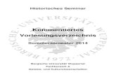 KVV SoSe 2014 -   · PDF fileMichel Austin, Pierre Vidal-Naquet, Gesellschaft und Wirtschaft im alten Griechenland, München 1984 Werner Dahlheim, Die Antike