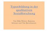 Typenbildung in der qualitativen · PDF fileLiteratur • Kluge, Susann / Kelle, Udo: Vom Einzelfall zum Typus: Fallvergleich und Fallkontrastierung in der qualitativen Sozialforschung.
