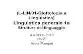 (L-LIN/01-Glottologia e Linguistica) Linguistica generale ...host.uniroma3.it/docenti/pompei/Fonetica e fonologia.pdf · • Fonetica→ Disciplina della linguistica che studia gli