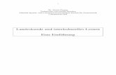 Landeskunde und interkulturelles Lernen Eine Einführung · PDF fileschaftssprachlicher Fertigkeiten ... Lernziel: kommunikative Kom-petenz ... Kommunikationsfähigkeit