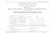 Fundamentals of Computer-MCQs - University of Calicutuniversityofcalicut.info/SDE/QB_Fundamentals_of_Computer.pdf · School of Distance Education Fundamentals of Computers Page 3