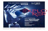 PALAIS DES CONGRÈS ROYAN 2017 - Festival Explorernouvellesexplorations.com/media/programme_nouvelles_explorations... · 5 Le Festival des Nouvelles Explorations réunit pour la deuxième