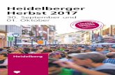 Heidelberger Herbst Flyer 2017 - heidelberg- · PDF fileMärkte Samstag Flohmarkt 7.00 19.00 Uhr Am Neckar: Obere Neckarstraße, Am Brückentor, Neckarstaden, Lauerstraße In der Altstadt: