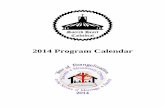2014 Program Calendar -  · PDF file2014 Program Calendar . ... Training Session for New CCD Helpers - BM / Iban CCD ... Youth Camp YFC Youth for Christ