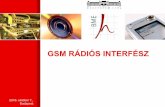GSM RÁDIÓS INTERFÉSZ - mcl.hu · PDF fileneighboring BSs • If no: continue searching with the next frequency . GSM radio basics ... GSM radio basics mapping of logical channels