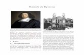Baruch de Spinoza - · PDF fileBaruch de Spinoza (hebräisch הזוניפש ךורב, portugiesisch Bento de Espinosa, latinisiert Benedic-tus de Spinoza; geboren am 24. November 1632