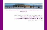 Conservatorio Profesional de Música de Segoviaconservatoriosegovia.centros.educa.jcyl.es/sitio/upload/TALLER... · Consejería de Educación Conservatorio Profesional de Música