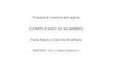 COMPLESSO DI SCAMBIO - · PDF fileComplesso di Scambio ... •Paragrafi successivi delle procedure analitiche articolati ... carattere chimico-fisico collegato alla capacità di un