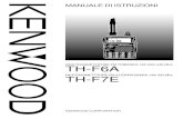 RICETRASMETTITORE FM TRIBANDA 144 ... - manual.kenwood…manual.kenwood.com/files/TH-F6_F7-Italian.pdf · ricetrasmettitore fm tribanda 144/ 220/ 440 mhz th-f6a ricetrasmettitore