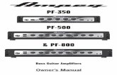 PF-350 -  · PDF filepf-350 / pf-500 / pf-800 bass guitar amplifier 3 consignes de securite importantes - lire, suivre toutes les instructions et les precautions d’utilisation