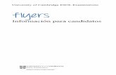 4187 YLE [F] IfC Spanish - comealong.escomealong.es/wp-content/uploads/2012/03/flyers-esp.pdf · yle flyers Información para candidatos2 ... Universidad de Cambridge en el Reino