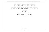 POLITIQUE ECONOMIQUE ET · PDF fileFormation continue, « Politique économique et Europe », Arnaud Diemer , MCF IUFM D’Auvergne 3 Introduction La politique économique est généralement
