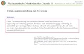 Mathematische Methoden der Chemie II - tu- · PDF fileMathematische Methoden der Chemie II Bauerecker Mathematische Methoden der Chemie II apl. Prof. Dr. Sigurd Bauerecker Institut