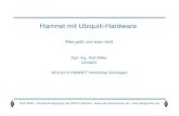 Dipl.-Ing. Ralf Wilke DH3WR 29.6.2012 HAMNET · PDF fileVor-und Nachteile Ubiquiti gegenüber nur Mikrotik • Pro – Pro Anwendung ca50 % billiger als Mikrotik – Keine Pigtails,
