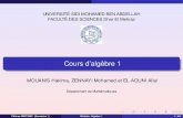 UNIVERSITE SIDI MOHAMED BEN ABDELLAH´ · PDF fileFACULTE DES SCIENCES Dhar El Mehraz ... Fili`eres SMP-SMC (Sem `estre 1) Module: Algebre 1` 18 / 34. Les nombres complexes de module