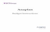 Budget Dev Instructions - 01-07-18 draft2 · PDF file08.01.2018 · Anaplan Budget Development Model Documentation Table of Contents I. UNDERGRADUATE TUITION PLANNING