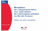 Modalités de relogement liées aux opérations de rénovation ... · PDF filePréfecture de la Région Ile de France - DREIF Etude sur les modalités de relogement liées aux opérations