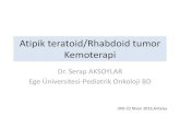Atipik teratoid/Rhabdoid tumor Kemoterapi - kanser.orgkanser.org/saglik/upload/20.UKK/Atipik_Teratoid_Rhabdoid_Tumor... · Atipik teratoid/Rhabdoid tumor Kemoterapi Dr. Serap AKSOYLAR