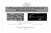 Practical of Clinical Hematology - site.iugaza.edu.pssite.iugaza.edu.ps/mlaqqan/files/2010/02/final_hematology.pdf · ١ Practical of Clinical Hematology Collected and prepared by