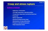 Lecture 13 - Creep and stress ruptureeng.sut.ac.th/metal/images/stories/pdf/13_Creep_and_stress_rupture.… · Creep and stress rupture ... Effect of stress on creep curves at constant