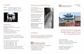 Studienreise nach China - Qigong Yangsheng · PDF fileDie Reise Die Studienreise im Jahr 2017 wird folgende Schwerpunkte haben: Daoistische und buddhistische Traditionen des Yangsheng