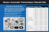 Mopar Automatic Transmission Rebuild Kits - Chryslerstarparts.chrysler.com/info/default/20547_Autotrnkit_Interactive.pdf · Mopar® Automatic Transmission Rebuild Kits Automatic Transmission