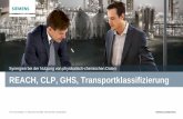 REACH, CLP, GHS, Transportklassifizierung - Englishw3.siemens.com/.../Flyer_de/REACH_CLP_GHS_Transportklassifizieru… · • Nicht alle Kategorien vom GHS in die CLP-Verordnung übernommen