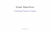 Graph Algorithms Coloring Planar Graphsamotz/GC-ALGORITHMS/PRESENTATION… · h i j af bg ej di ch Contract ... Coloring Planar Graphs with 6 Colors ⋆ Omit a vertex of degree 5