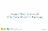 Supply Chain Systems I: Enterprise Resource Planning Chain Systems I: Enterprise Resource Planning. ... Chain Management Technologies, CRC Press. ... warehouse and transportation management
