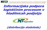 Informacijska podpora logistič Informacijska podpora ... logistika - SLO.pdf · Informacijska podpora logističnim procesom v hladilnicah NT logistike 1 Informacijska podpora logističnim