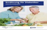Ernährung für Diabetiker - kkh.de · PDF file3 Mit Diabetes leben und genussvoll essen Liebe Leser, Diabetes mellitus, im Volksmund auch „Zuckerkrankheit“ genannt, ist eine Stoffwechselerkrankung