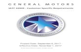 IATF 16949 - Customer Specific · PDF file© 2016, General Motors Company - All rights reserved. IATF 16949 - Customer Specific Requirements Posted Date: September 6, 2017 Effective