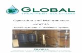 Mobile Wastewater Treatment Systemglobal-treatmentsolutions.com/wp-content/uploads/eMWT-20-OM-Man… · Solution’s heated and enclosed MWT-20 activated carbon wastewater treatment