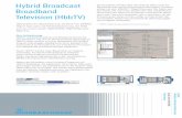 erfolgt mit dem DSMCC Broadband Television (HbbTV) · PDF fileBroadcasting Application Card | 01.00 Hybrid Broadcast Broadband Television (HbbTV) Überprüfen der Signalisierung, Analyse