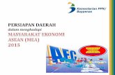 RAPAT KOORDINASI TINGKAT TEKNIS STEERING  · PDF fileOutline Gambaran Umum Masyarakat Ekonomi ASEAN (MEA) 2015 MEA dalam RKP 20142 Strategi Daerah dalam Menghadapi MEA 2015 1 3