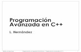Programación Avanzada en C++ - · PDF file2008 © Luis Hernández Programación en Ingeniería Electrónica | Programacion Avanzada en C++ 3 Nuevas incorporaciones desde C Espacio