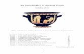 An Introduction to Ancient Greekancientgreekinbristol.com/Beginners Greek 2016 materials.pdf · An Introduction to Ancient Greek ... Β β beta bat b ... λυκος E. Many English