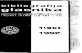 Bg sfrj ZAjEDNICE U SFR) - ghb.baghb.ba/uimages/udoc/bibliografije/Bibliografija Glasnika IZ 1983... · Glasnik Rijaseta Islamske zajednice - od broja 1-2, godine LV(1992.) do broja
