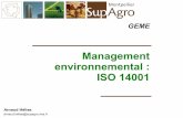Management environnemental : ISO 14001m2spae.free.fr/2.%20Novembre%20-%20D%E9cembre/Cours%20Heli… · Plan Introduction Généralités & grandes lignes de la normes Démarche Quelques