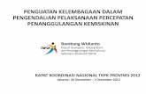 PENGUATAN KELEMBAGAAN DALAM …. 26112012 Paparan... · PENGUATAN KELEMBAGAAN DALAM PENGENDALIAN PELAKSANAAN PERCEPATAN PENANGGULANGAN KEMISKINAN Bambang Widianto ... evaluasi kelompok